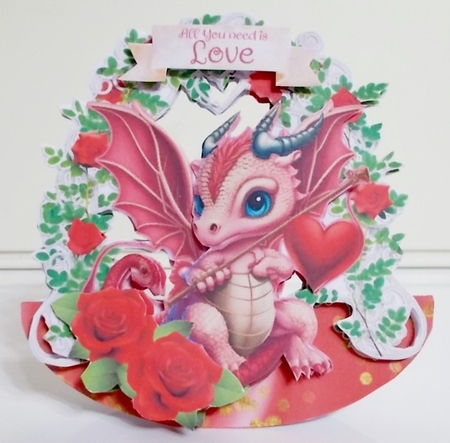 Burning Love 1 Rocker Card by Pam Stubley