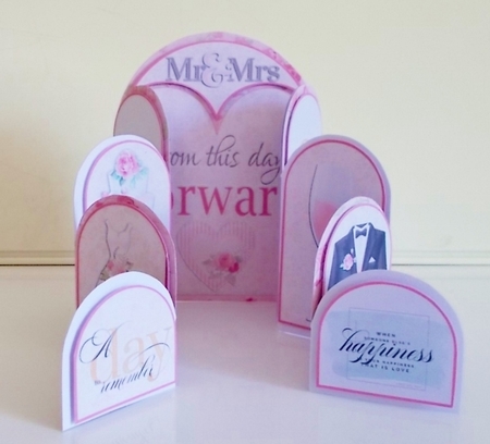 From This Day Forward 9 Panelled Fold Card & Envelope by Pam Stubley