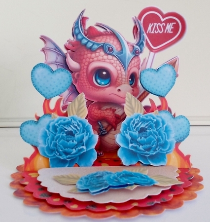 Burning Love 2 Triple Easel Card Kit by Pam Stubley