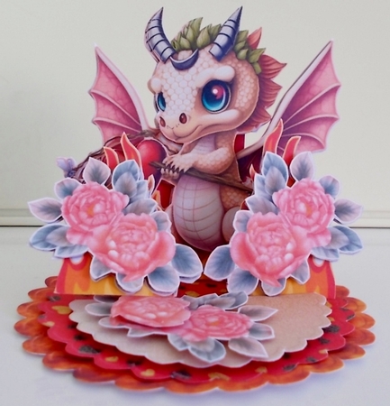 Burning Love 3 Triple Easel Card Kit by Pam Stubley