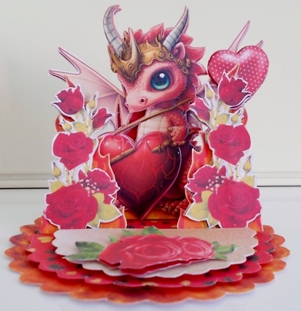 Burning Love 4 Triple Easel Card Kit by Pam Stubley