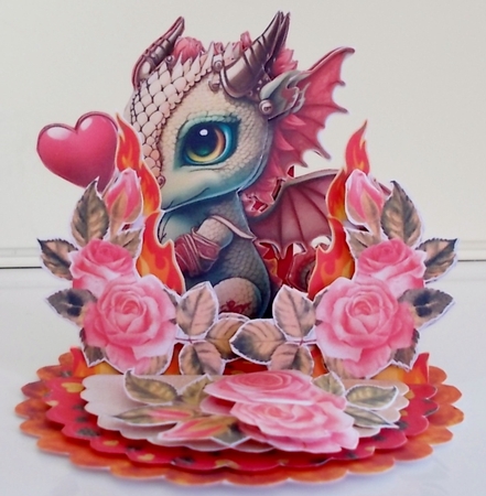 Burning Love 5 Triple Easel Card Kit by Pam Stubley