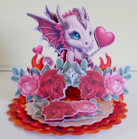 Burning Love 6 Triple Easel Card Kit by Pam Stubley