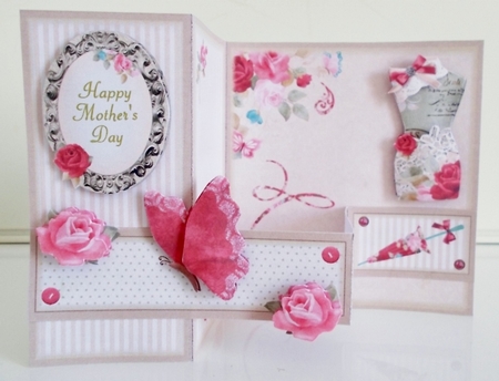  Roses & Butterflies Tailored For You ZFold Card by Pam Stubley