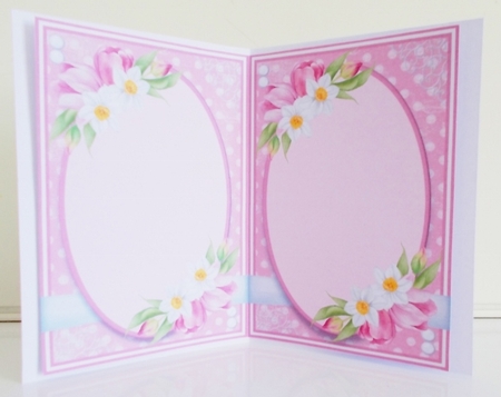 A5 Bunny Baby Girl - matching Insert Blank  by Pam Stubley