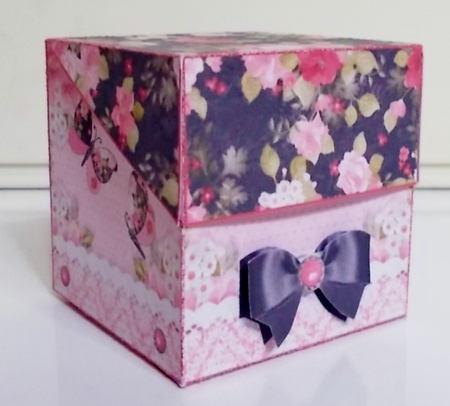 Blossoms Blooms & Butterflies Flip Lid Boxes by Pam Stubley