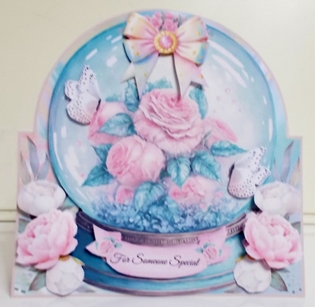 Magical Floral Crystal Ball Shaped Mini Page Kit by Pam Stubley