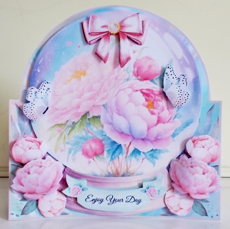 Magical Floral Crystal Ball 03 Shaped Mini Page Kit by Pam Stubley