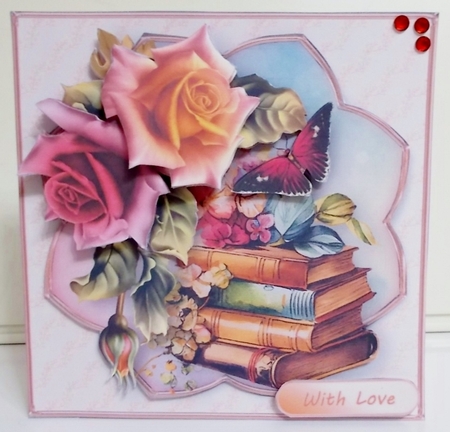 Book Lover - Decoupage Card Mini Kit by Pam Stubley