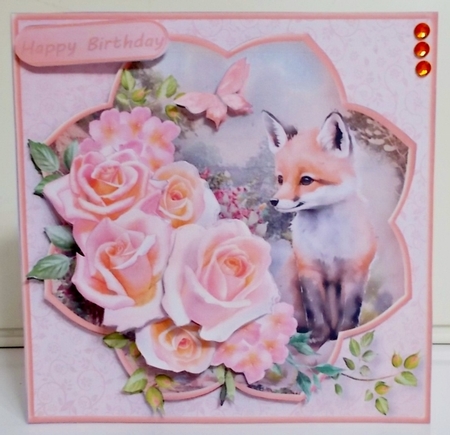 Little Fox - Decoupage Card Mini Kit by Pam Stubley