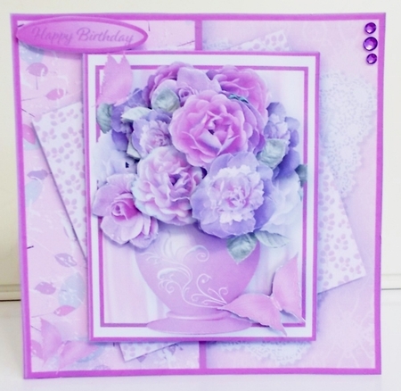 Vase of Flowers - Multi-Layer Card Mini Kit by Pam Stubley