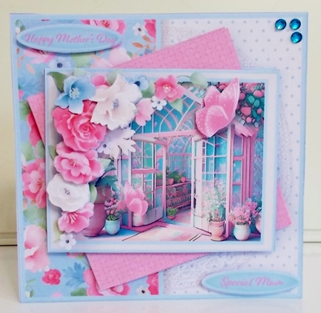 Pretty Greenhouse - Multi-Layer Card Mini Kit by Pam Stubley