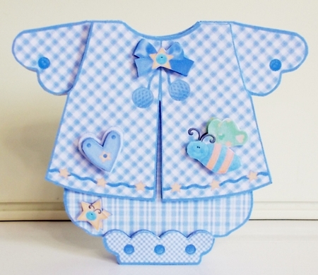 Baby Boy Matinée Romper Suit  by Pam Stubley