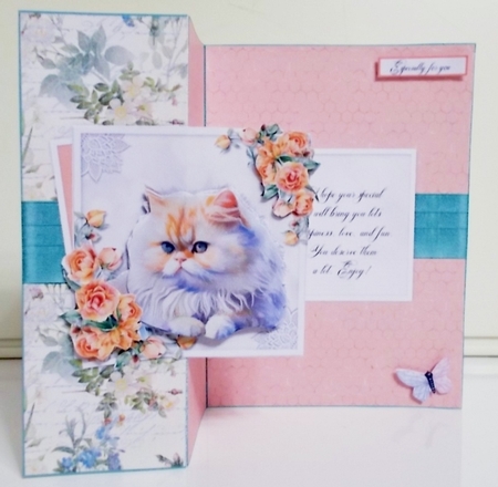 cat Fold back  by Pam Stubley