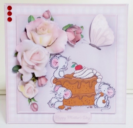 Lets Have Cake - Decoupage Card and Envelope Mini Kit by Pam Stubley