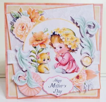 S is for Spring 1  7.75x7.75 Simply Cards  by Pam Stubley