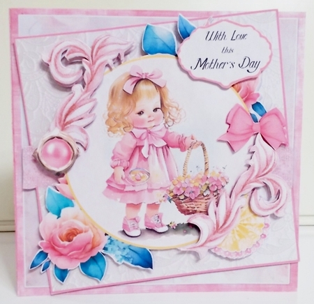 S is for Spring 4  7.75x7.75 Simply Cards  by Pam Stubley