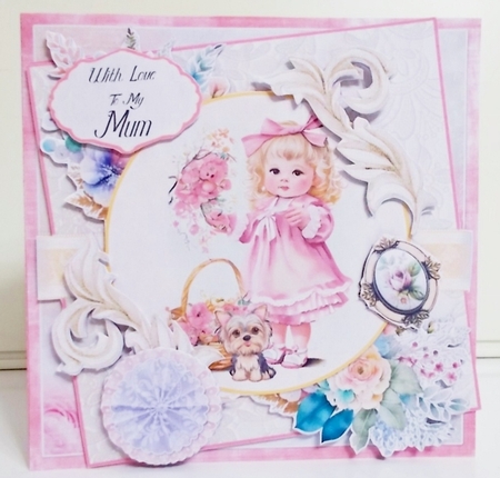 S is for Spring 5  7.75x7.75 Simply Cards  by Pam Stubley