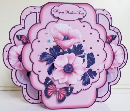 Poppy Dream - Quick & Easy Pop-out Card Mini-Kit by Pam Stubley