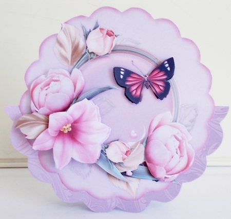 Lush Blooms - Scallop Wobble Card Mini-Kit by Pam Stubley