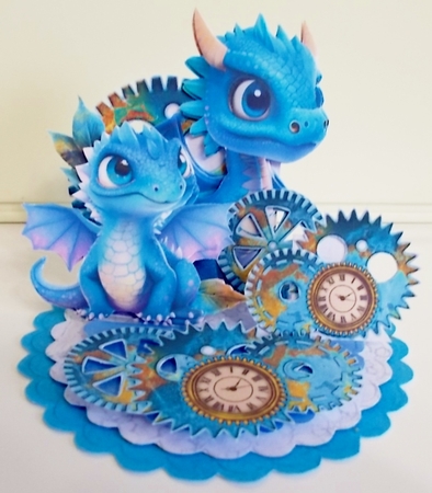 Dragon the Kids Up 11 Triple Easel by Pam Stubley