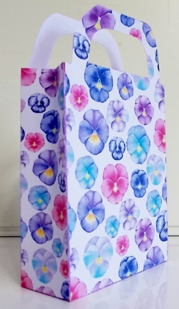 Pansy gift bag 2 by Pam Stubley