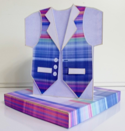 Mans waistcoat and tee shirt 1 by Pam Stubley
