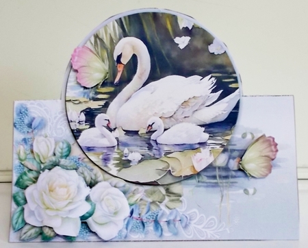 Swan Family Outing Tent Card Kit-1 by Pam Stubley