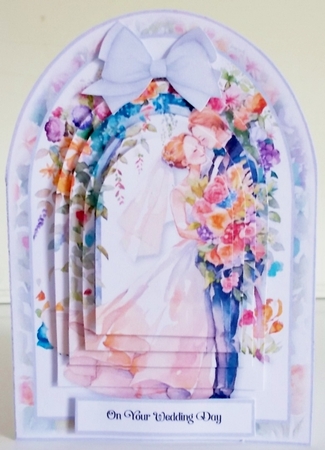 Cut and Fold Flower Arch Wedding No.4 by Pam Stubley