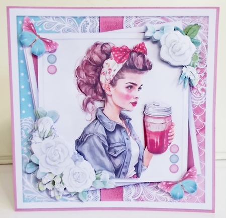 A girl and her Drink KIT-ONE  by Pam Stubley