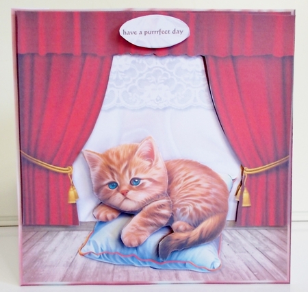 red Birthday Kitten Mini Kit by Pam Stubley