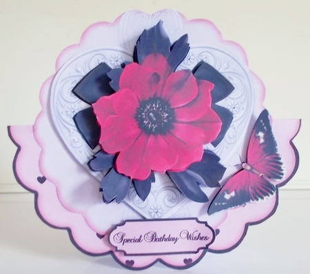 Poppy Perfection - Scallop Wobble Card Mini-Kit by Pam Stubley