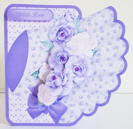 Pretty Roses - Bonnet Card Mini Kit by Pam Stubley