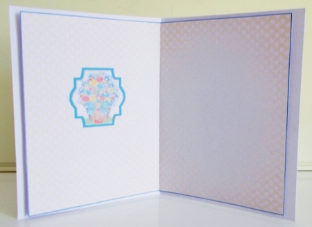 Floral Basket 4 Blank Insert by Pam Stubley