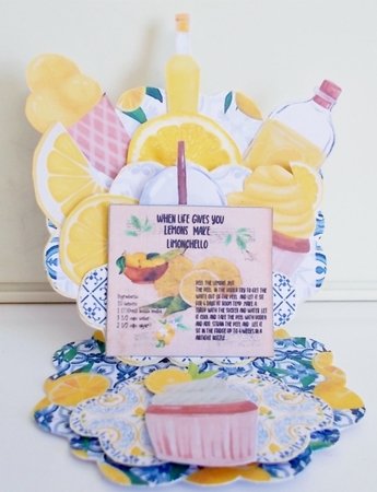 When life gives you lemons pocket easel mini kit(larger bits for easier cutting) by Pam Stubley