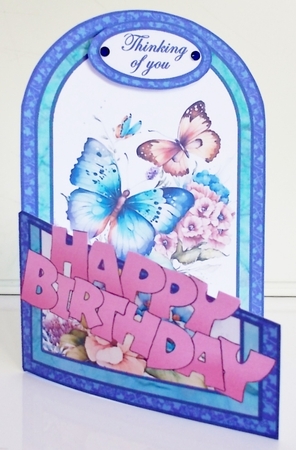 Cutaway Blue Butterfly by Pam Stubley