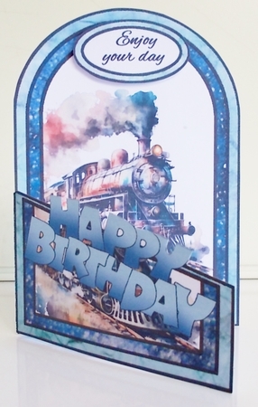 Cutaway Steam engine (watercolour) by Pam Stubley