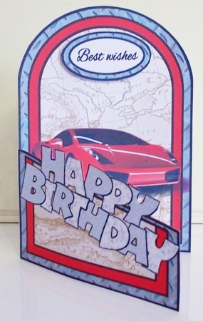 Cutaway Red fast car by Pam Stubley