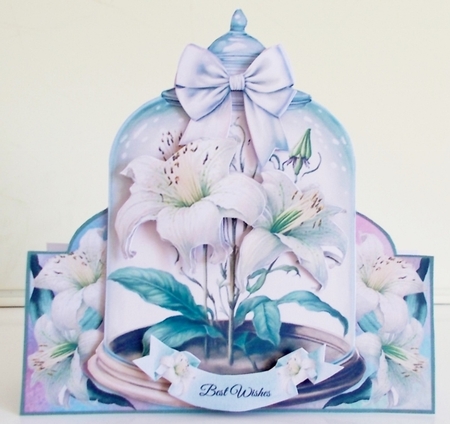 Floral Bell Jar Shaped Mini Page Kit by Pam Stubley