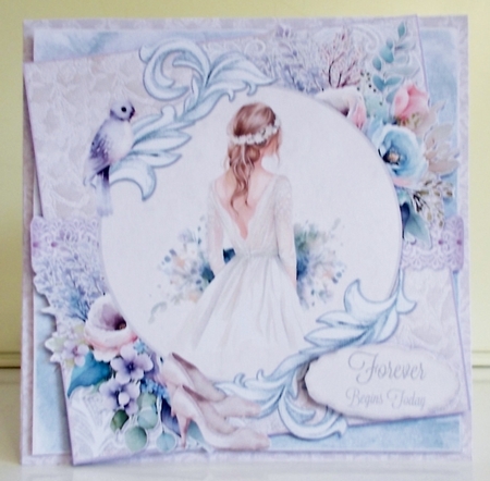 Forever Begins Today 8  7.75x7.75 Simply Cards  by Pam Stubley