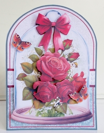 Floral Bell Jar 02 A5 Shaped Mini Page Kit by Pam Stubley