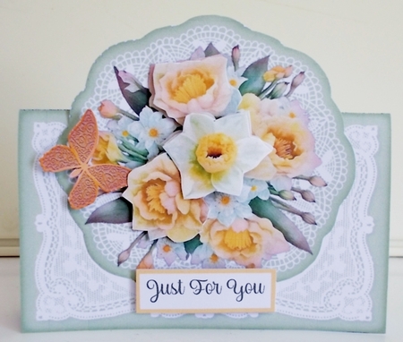 Birth Month March Daffodils & All Occasions 7 x 7 Shaped Cards  by Pam Stubley
