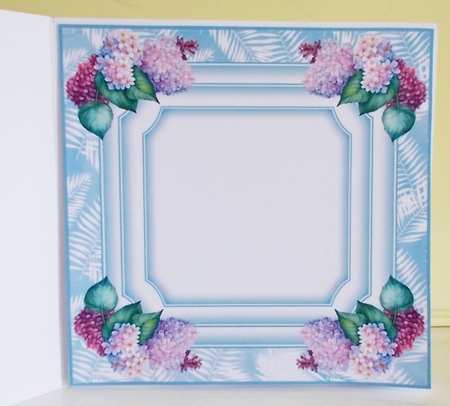 Blue butterfly blank insert by Pam Stubley