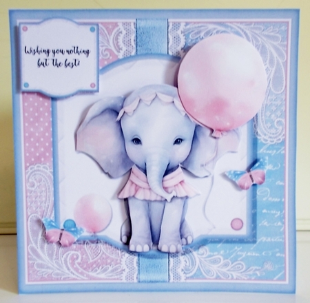 Just an elephant and her balloons  by Pam Stubley