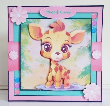 8x8 Mini Kit, Gorgeous Birthday Giraffe by Pam Stubley