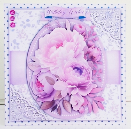 8x8 Mini Kit, Beautiful Lace and Lilac Roses  by Pam Stubley
