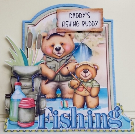 Beary Fishy 4 XL Shaped Card Kit by Pam Stubley