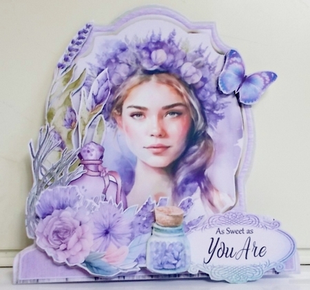 Lavender Bliss 4 XL Shaped Card Kit by Pam Stubley