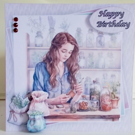 The Herbalist Mini Kit #2  **Includes card front with no decoupage**   by Pam Stubley
