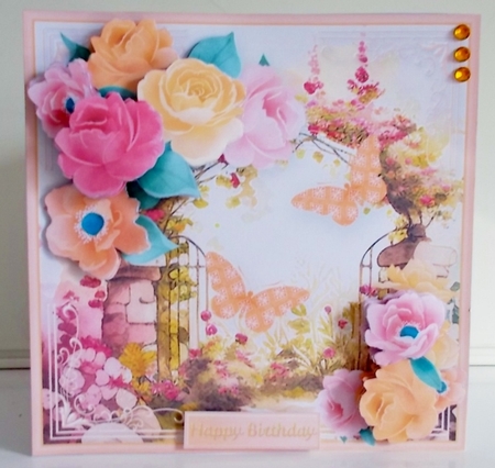 Garden Gates - Decoupage Card Mini Kit by Pam Stubley